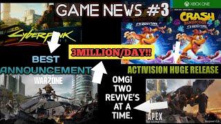 Game News #3Call of duty 3MillionDay  CYBERPUNK 2077 ANNOUNCEMENT TWO PLAYERS REVIVE AT A TIME