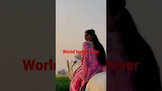 Beautiful punjabi girl ride marwari horse indian woman ride marwari ghodi #horseracing #ghoda #horse