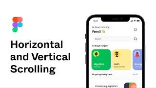 Horizontal and Vertical Scroll in Figma  Scrolling in Figma explained.