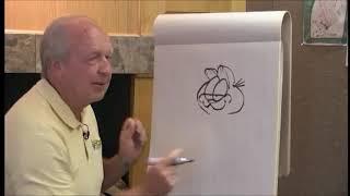 Jim Davis Draws Garfield