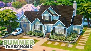 Large Summer Family Home ️  The Sims 4 Speed Build