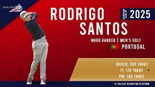 Mens Golf  Swing Video  Rodrigo Santos Portugal  WAGR Ranked  Recruit 2025