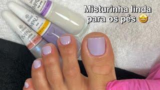 MISTURINHA DE ESMALTES NAS UNHAS DOS PÉS