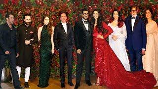 Ranveer Deepika Wedding Reception FULL HD Video  ShahrukhSalmanBachchanKatrinaKareenaAishSaif