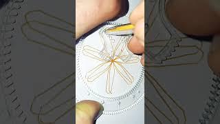 Simple Spirograph design Satisfying ASMR Video #shorts #ytshorts #shortsvideo2023