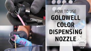 How to Use Goldwells Color Dispensing Nozzle  Less Hair Color Waste  Goldwell Education Plus