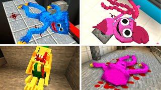 Poppy Playtime - All Character Death in Minecraft PE  Chapter 1-2-3