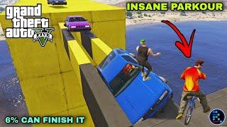 Hindi GTA V  Only 6% Can Finish This Crazy Parkour So We Rage Quit