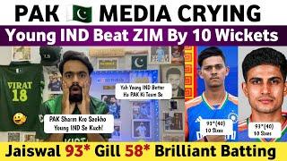 OMG Jaiswal 93* 10 Wickets Victory of IND Vs ZIM  Pakistan Reaction on Ind Vs Zim 4th T20 2024 