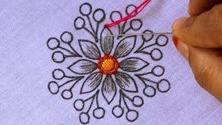Hand Embroidery Amazing Flower Design By Phulkari Stitch