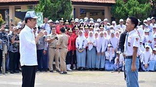 Presiden Jokowi Kunjungi SMKN 1 Kedungwuni Pekalongan 13 Desember 2023