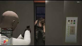 gta5 ryona Hitman Elevator Shootout Scene