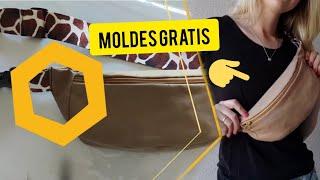 TUTORIAL 🪡 Cómo hacer una RIÑONERACANGURERA  MOLDES GRATIS Nivel principiante