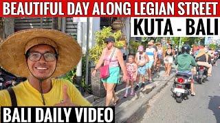 Exploring Bali from Legian beach to Kuta beach street Bali current situation 31.10.2024