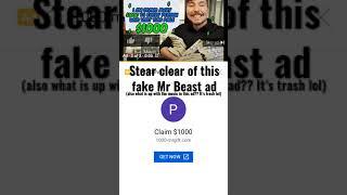 cringe fake mr beast ad