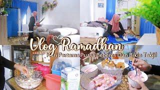#ramadhanvlog Hari Pertama Puasa Semangat Bersih dan beberes rumah minimalis Bikin Takjil