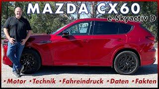 Mazda CX60 e-Skyactiv 3.3 l Diesel - Besser als BMW X3 & Mercedes GLC?  Test Review Deutsch 2023