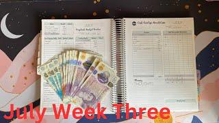 UK Cash Stuffing  £235 July Week 3  Budget Review for July Week 2