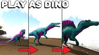 THE SPINOSAURUS PROGRESSION LINE  PLAY AS DINO  ARK SURVIVAL EVOLVED