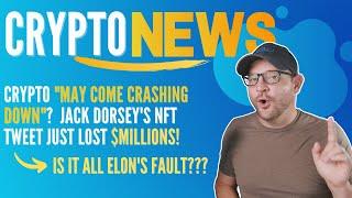 Crypto may come crashing down? Or is it $100k? Jack Dorseys first tweet NFT just lost millions