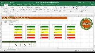TECH-007 - Create a survey in Excel using Option Buttons a.k.a. Radio Buttons