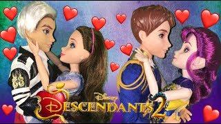 Mal And Ben Go To The Dance True Loves Kiss Disney Descendants 2 Doll Episode 10