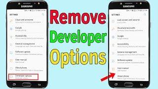 Developer Options  How To Disable or Remove Developer Options on Samsung Galaxy - Helping Mind