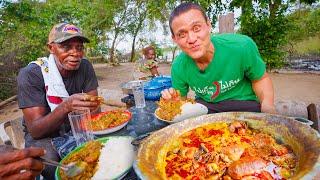 Spiciest Food in Africa  PALM NUT SOUP in a Village in Ivory Coast