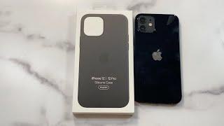 Official Apple iPhone 12 and 12 Pro Silicone Case Black Unboxing and Review