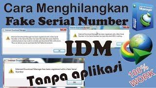 Tutorial Menghilangkan Fake Serial Number IDM tanpa Aplikasi