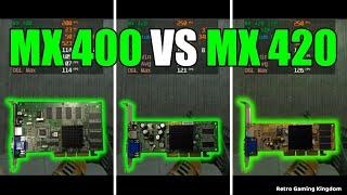 GeForce2 MX 400 vs GeForce4 MX 420 64 bit DDR vs GeForce4 MX 420 128 bit SDR 11 Games Capture Card
