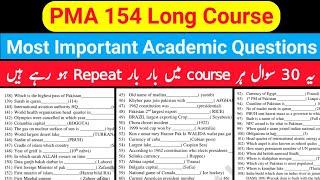 PMA 154 Most Important Academic Questions  PMA 154 Academic Test Preparation