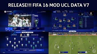 RELEASE... FIFA 16 MOD FIFA 23 CAREER MOD UEFA CHAMPIONS LEAGUE DATA V7