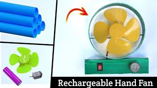 Amazing Inventions From Toy Hands Fan Using DC Motor & PVC Pipe  rechargeable Hand Fan