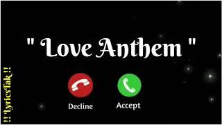 Love Anthem Ringtone. RRR Soul Anthem Ringtone. Calling Ringtone. Mobile Ringtone. LyricsTak