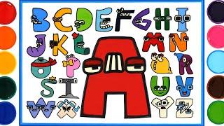 Alphabet Lore A-Z... But Jelly Painting  Coloring Pages Alphabet Lore A-Z