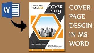 how to make cover page design in ms word  Make awesome cover page in ms word