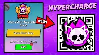 FREE HYPERCHARGE  STARR DROP QR CODE  BRAWL STARS NEW UPDATE