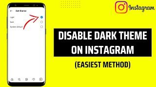 How to Disable Dark Theme on Instagram  How To Tutor