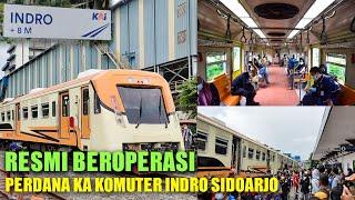 AKHIRNYA JALUR KA KANDANGAN - INDRO RESMI BEROPERASI  Naik Kereta Komuter Indro Wonokromo - Indro