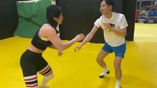 Jiu-Jitsu Sparring  Girl vs Boy