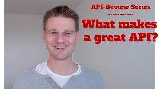 API-Review What makes a good API?