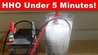 HHO Generator - Water to Fuel Converter - Under 5 Minutes