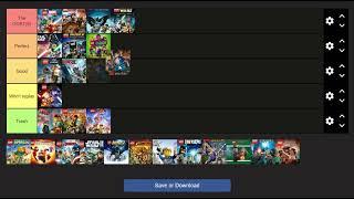 Ranking Lego Games Tier List