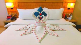 Elegant Swan Towel Origami – Perfect Touch for Romantic Room Settings  AR LOVE