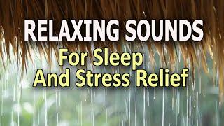 Relaxing Sounds for Sleep and Stress Relief  Thunder Strikes & Rain Sounds  Insomnia Relief