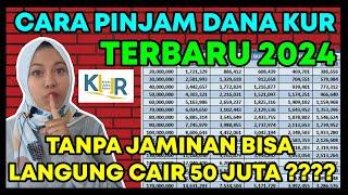 Cara Pinjam Dana KUR Pinjaman KUR BRI Terbaru 2024