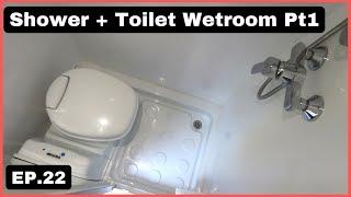 Shower and Toilet Pt1  Ep22  Sprinter Conversion