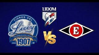 TIGRES DEL LICEY  VS  LEONES DEL ESCOGIDO    Primer partido en VIVO