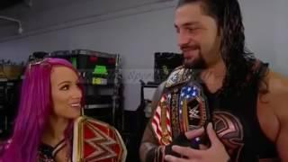 WWE Raw 07 June 2017 Roman Reigns and Sasha Banks KISSES  This is Imposible See whats happen